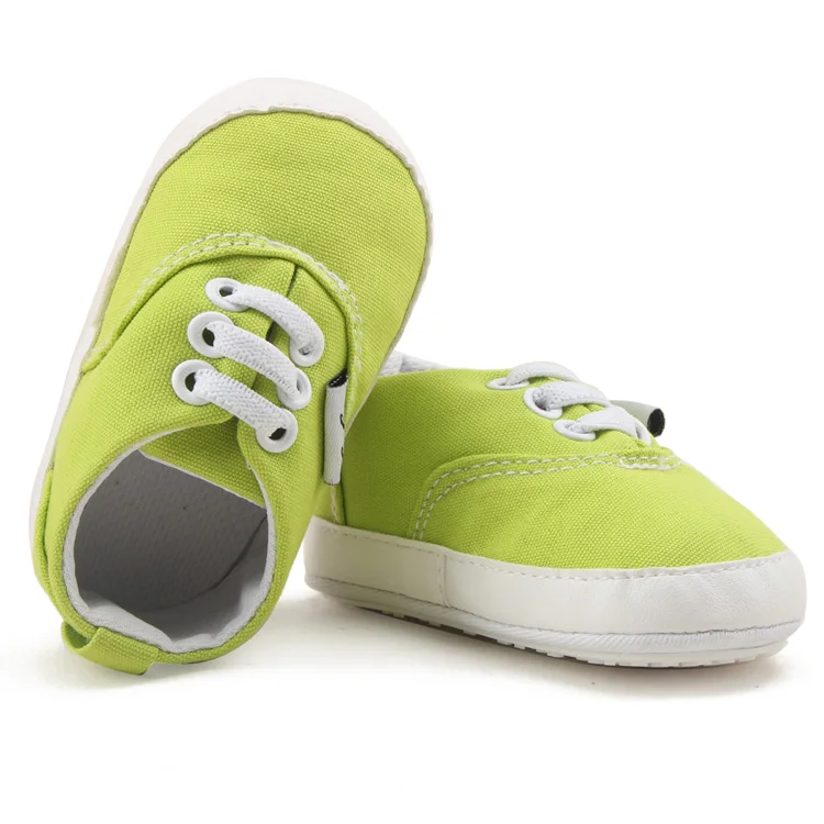 
Wholesale princess light soft manufacturer candy color sports green natural prewalker baby casual shoes 