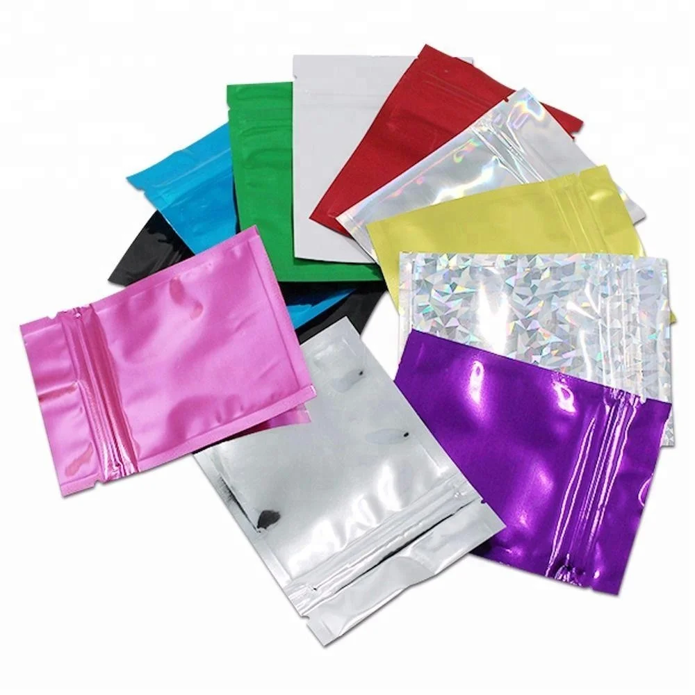 4 Mil Free Sample Aluminum Stand Up Pouch Mylar Bags Aluminum Foil Zipper For Tea Coffee Food Shipping Bags