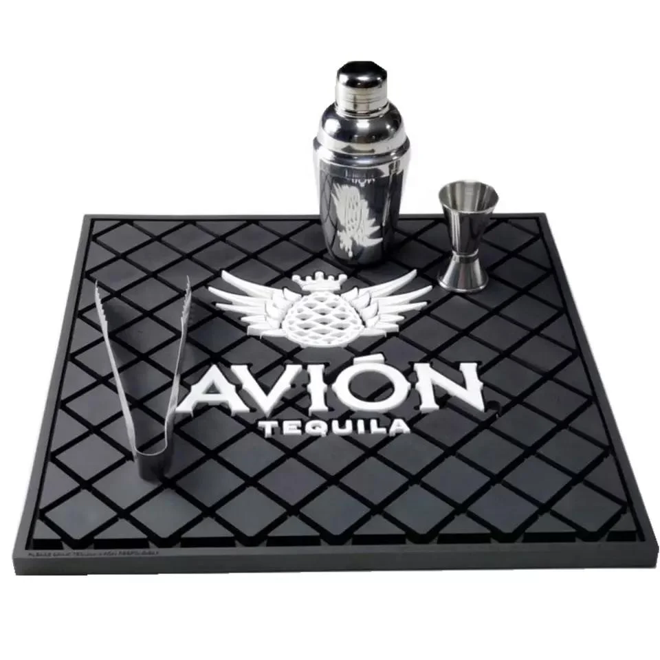 Factory Price Custom Soft Rubber PVC Bar Matt Alcohol Round Tuborg Bar Counter Matt With Logos