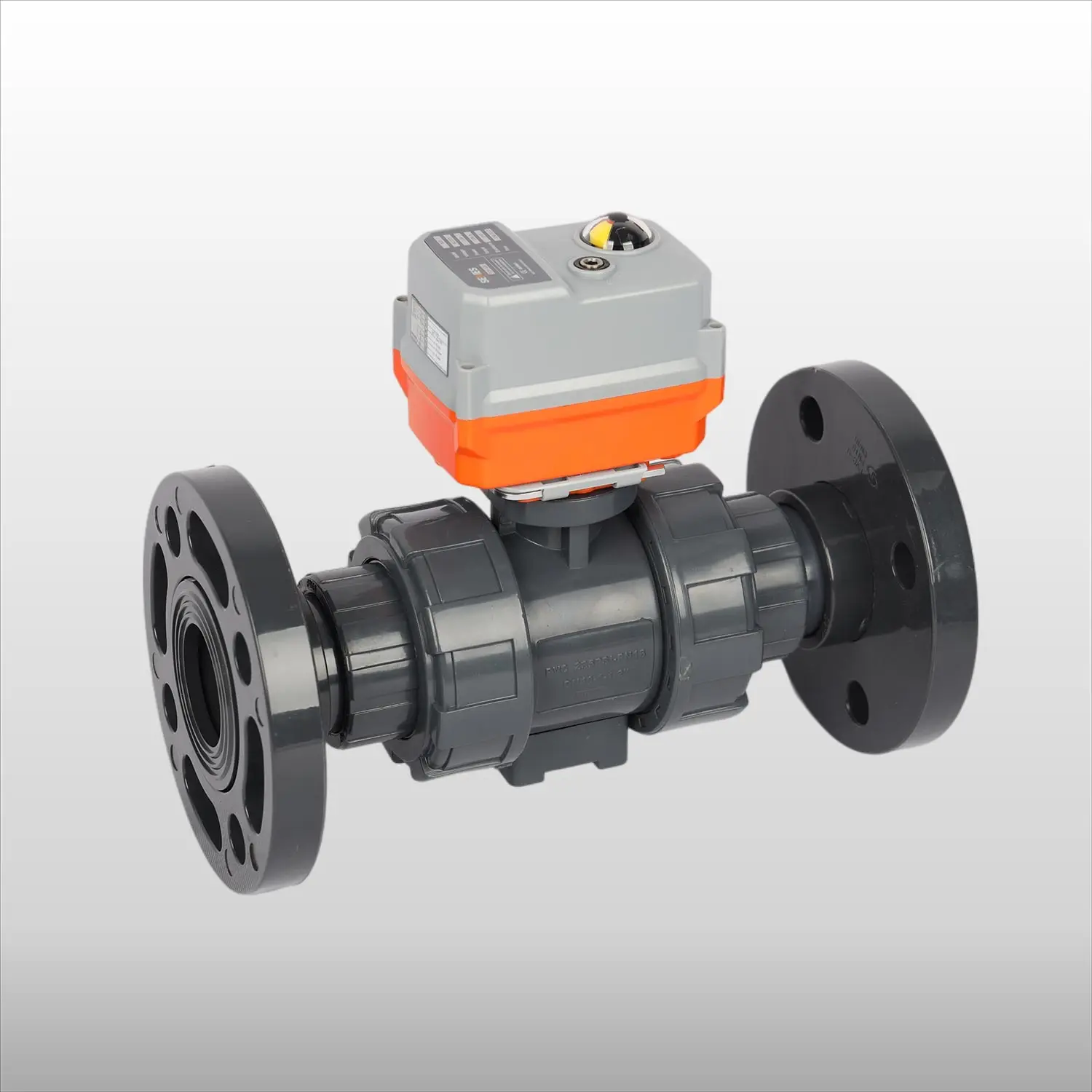 PVC UPVC 2 Way Flange Type Motorized Control Valve Electric Actuator China Water Valve 12V Electric Water Valve