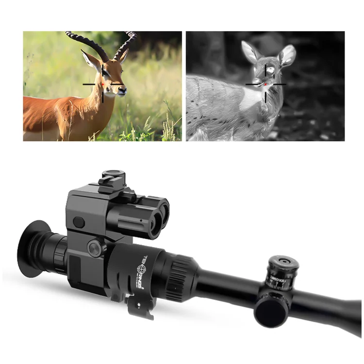 Ten Rings NV201 IR LRF 1080P Sony CMOS sensor rangefinder clip-on night vision scope