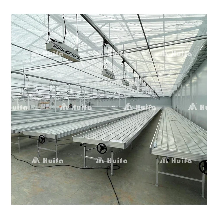 HUIFA Seedbed Plant Nursery Equipment Movable Grow Table Semillero Equipo De Vivero Mesa De Cultivo Movible