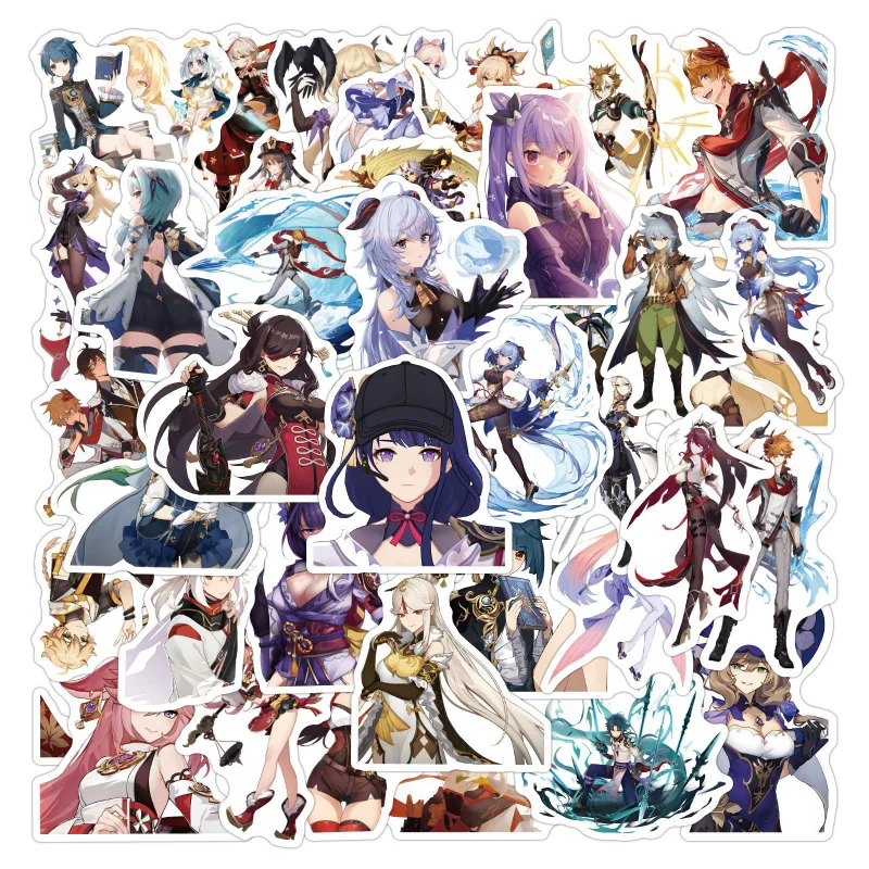 Custom Japanese Cartoon Vinyl Waterproof Anime Stickers for Cars Bicycles Motorcycles Decorative Sticker