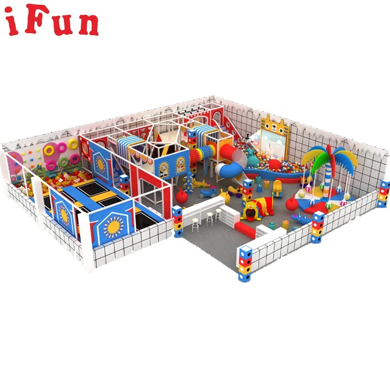 Indoor Kids Naughty Playground Equipment Ninja Course Adventure Park Tube Slides Soft Toddlers for Fun