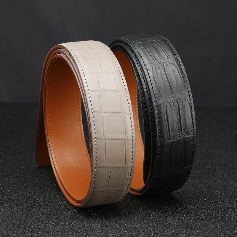 OEM ODM Riem Cinto Kemer 2022 Custom High Quality Luxury Brand Exotic Belts Genuine Crocodile Leather Belt For Mens
