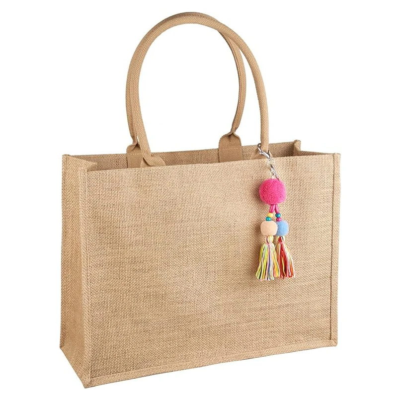 Custom Logo Shopping Picnic Tourism Beach Waterproof Women Large Capacity Canvas Tote Brand Jute Bag