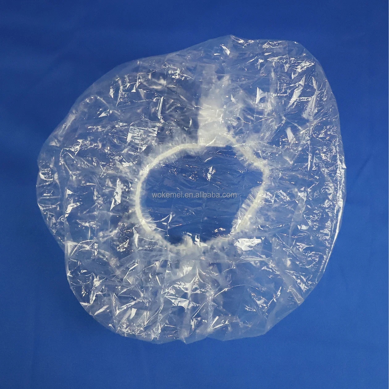Plastic PE Disposable Wholesale Transparent hair cover for bathing