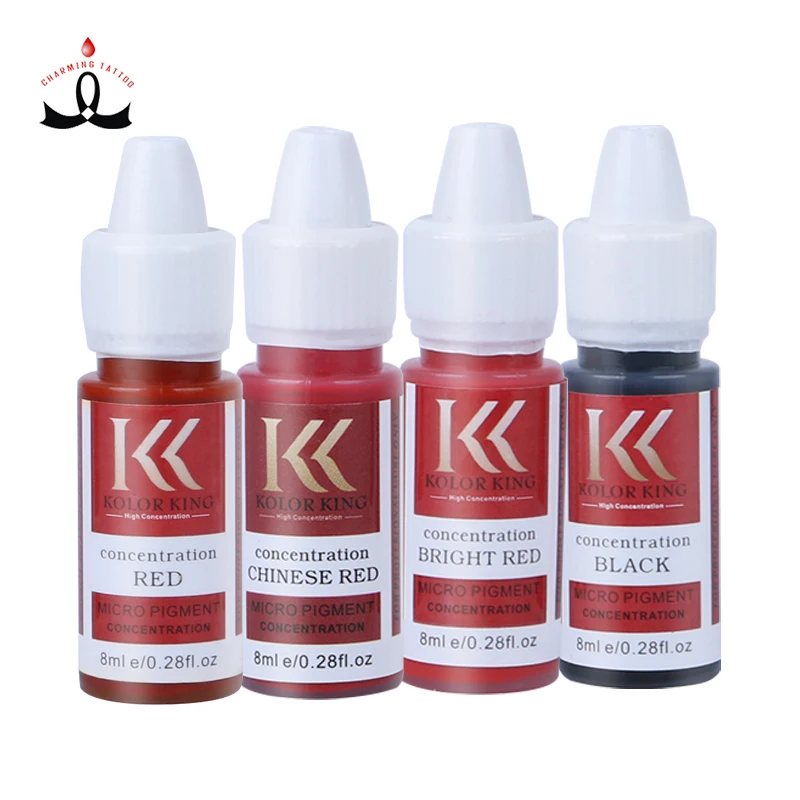 Best-selling High Concentration Semi Permanent Makeup Pigments Easy to Color For Eyeliner and Lips