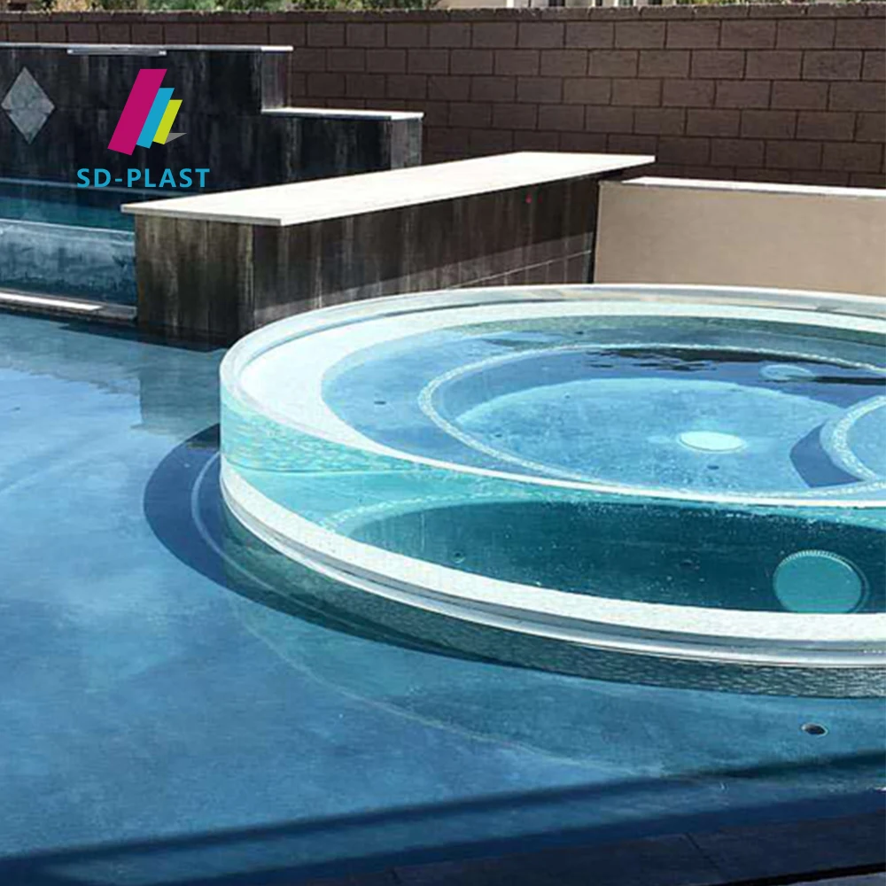 SDDZS20 high quality clear wholesale fiberglass swimming pool acrylic pool swimming outdoor acrylic panels for swimming pool