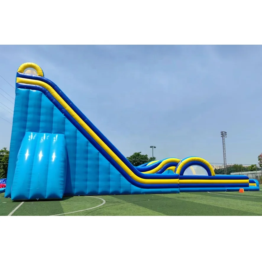 2024 Sling Shot Slide Wet/dry 23m long Inflatable Slingshot Slide Inflatables Bounce house Games Amusement Party Rentals