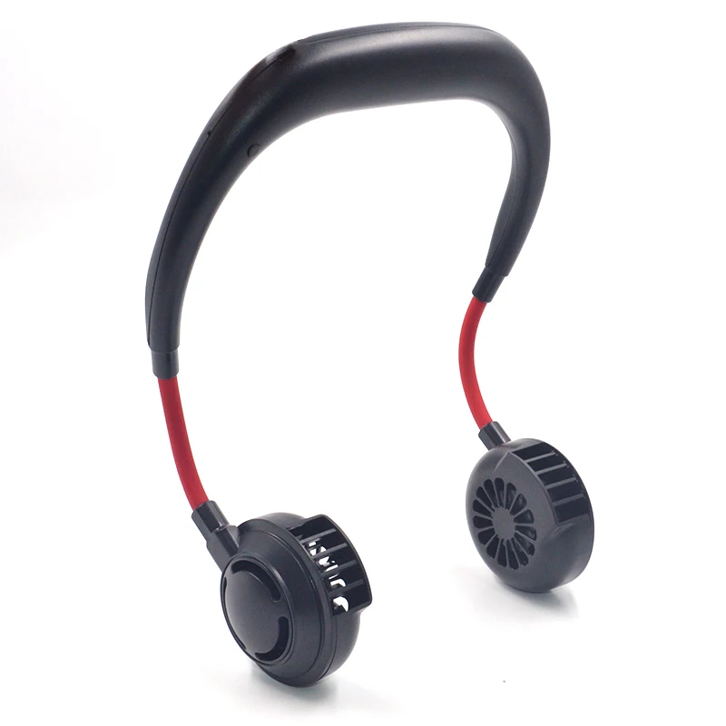 Rechargeable mini USB sport bladeless hanging neck fan with hands free