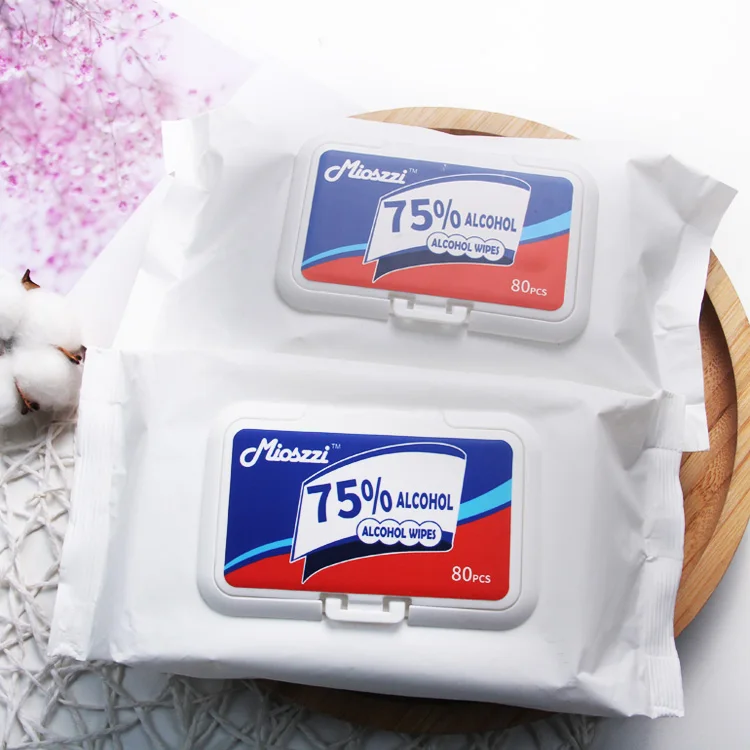 2023 High Quality Alcohol Wipe Pad Wipes In Bulk 75% Alcohol Wipes customization or stock lots
