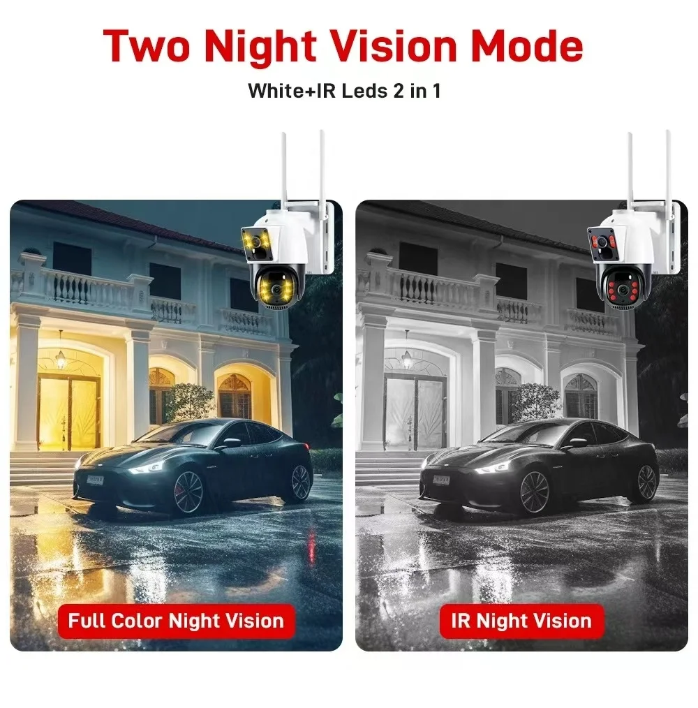 Smart Solar monitoring Wire-Free 4G/WIFI HD two Security Camera  and Solar Panel