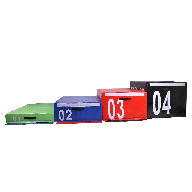 Factory wholesale High density3 in 1 soft plyometric jump box gymnastics soft box Vaulting Box