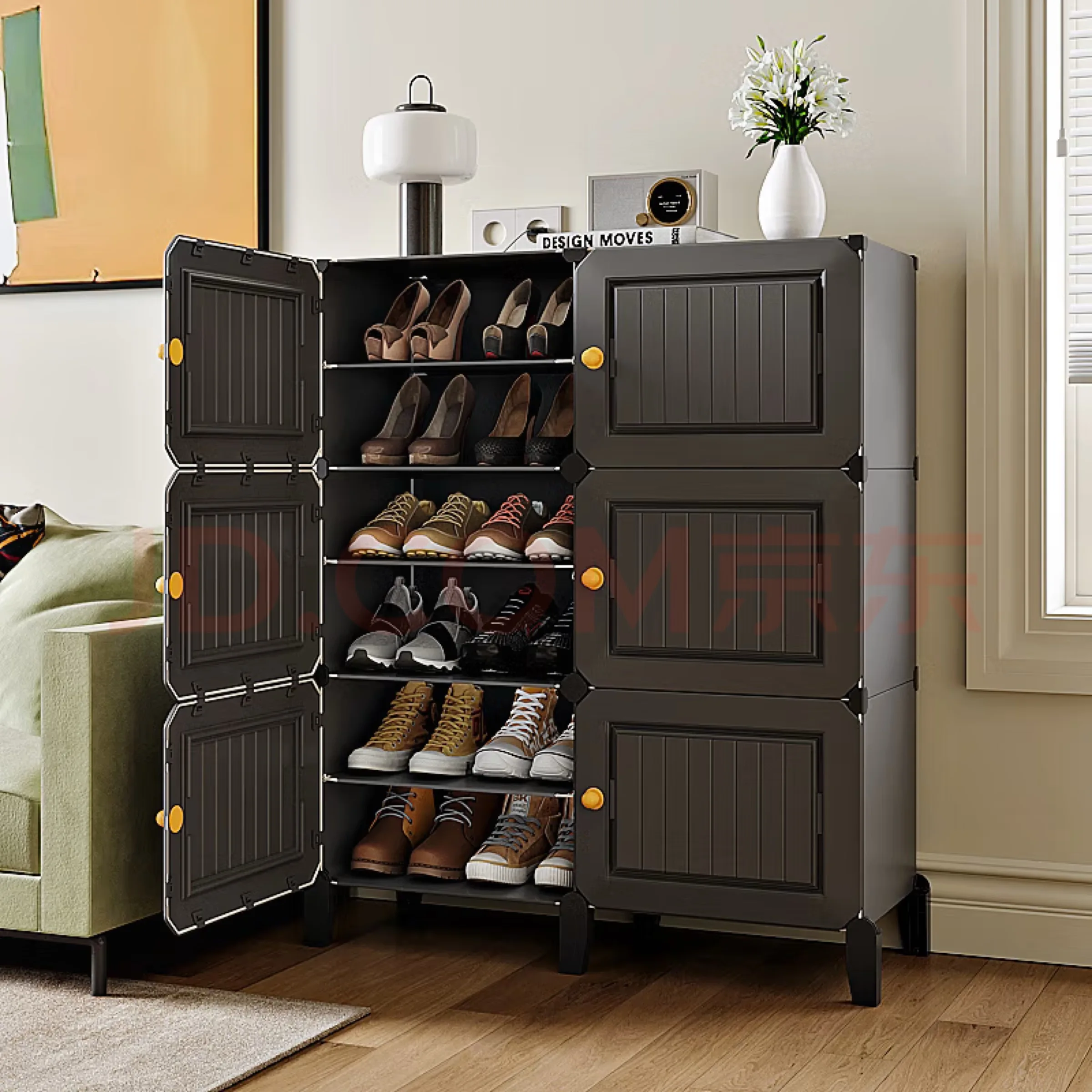 Shoe box & Organizers Cabinet Bedroom Household Multi-Layer Dustproof Door Large Capacity Dormitory Shoe Rack