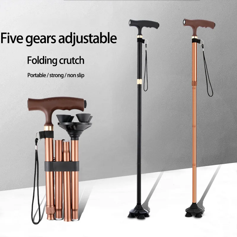 Amazon Bestselling Multifunctional Sticks Folding Stick Walking Stick Heads Alpenstocks
