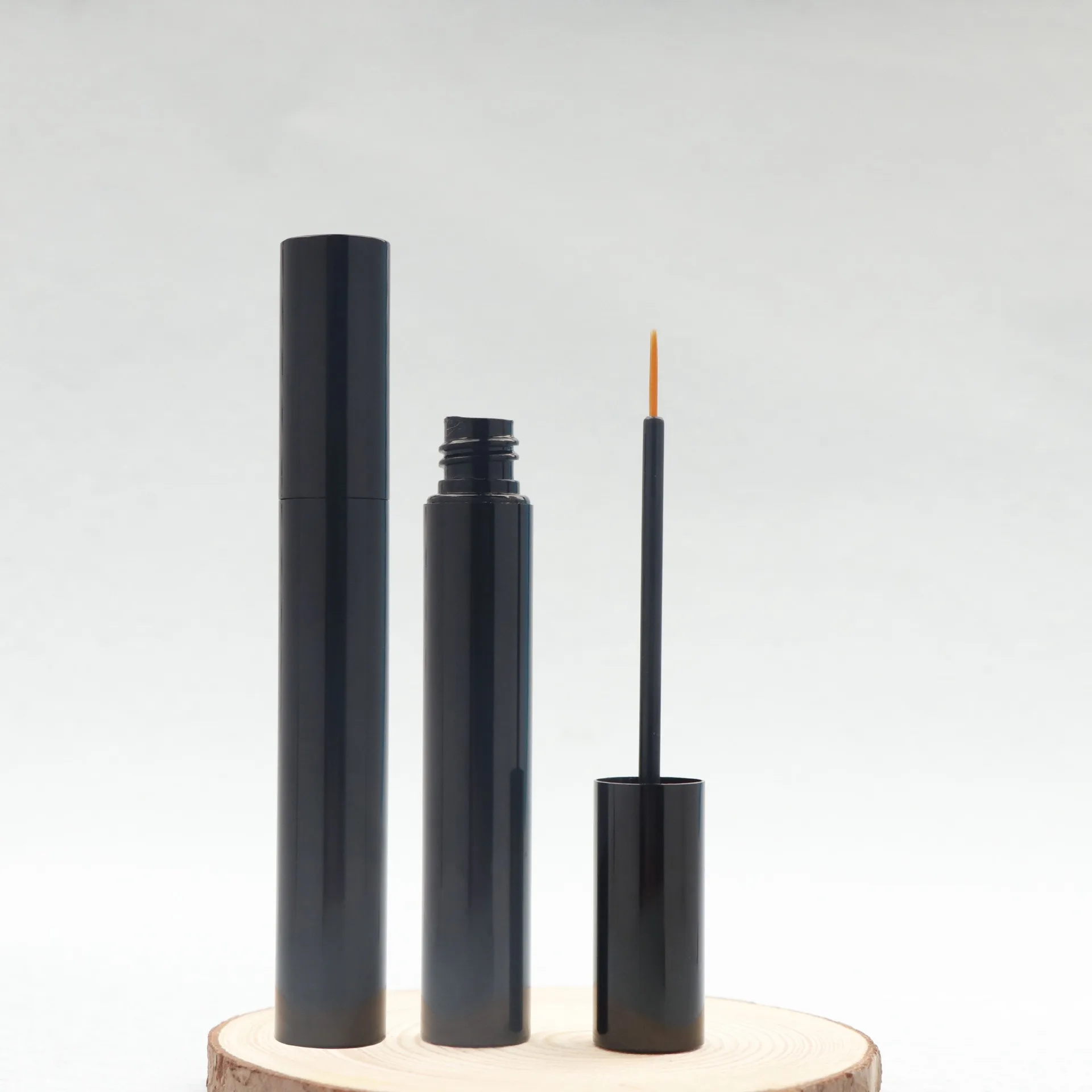 FOCSTAR Custom LOGO 5ml Gold Silver Aluminum Empty Refillable Cosmetic Packaging Metal Container Bottle Eyeliner Tube (BT3119)