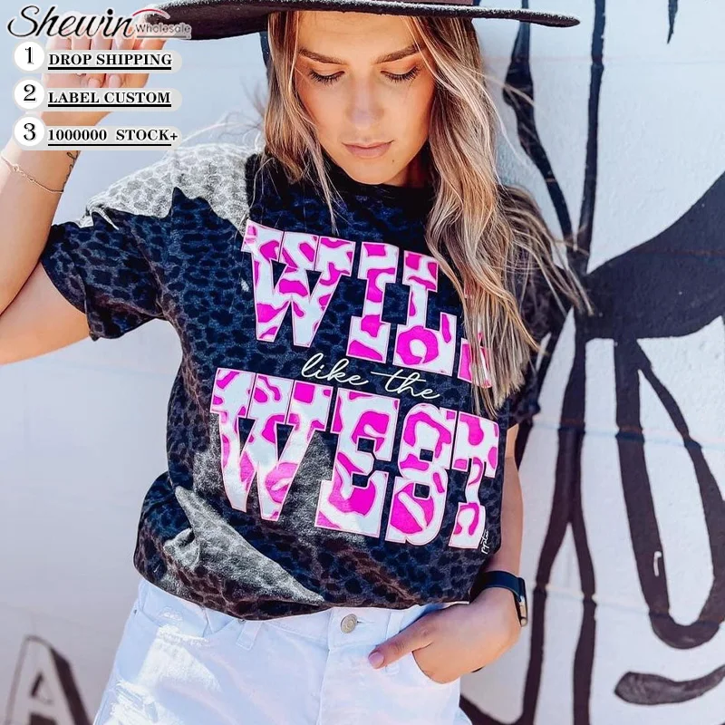 Wholesale Clothing Vendor Fashion Leopard Printed Women Western Clothing