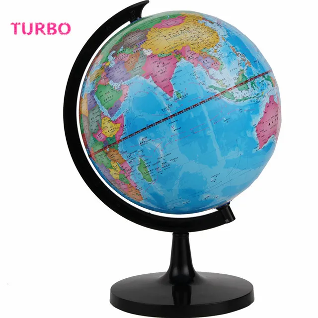 
China factory price High quality New design Home Decoration Educational geography equipment wholesale world globe plastic globes 