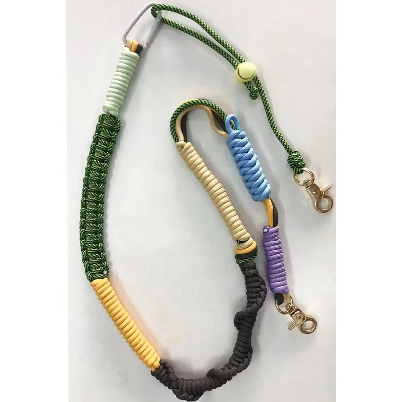 Nylon Woven Thickened Plaited Rope Tassel Custom Cell Phone Paracord Braided Macrame Lanyard