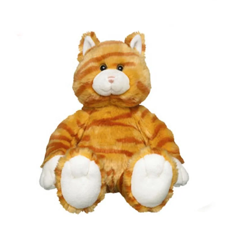 Wholesale plush fat baby doll cat stuffed big eye toy cute cat colored animal doll plush toy