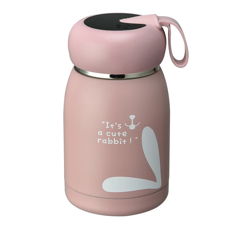 Children Student Kids Cute Mini Small 330ML Double Wall Stainless Steel Smart Thermos Vacuum Flasks Water Bottle