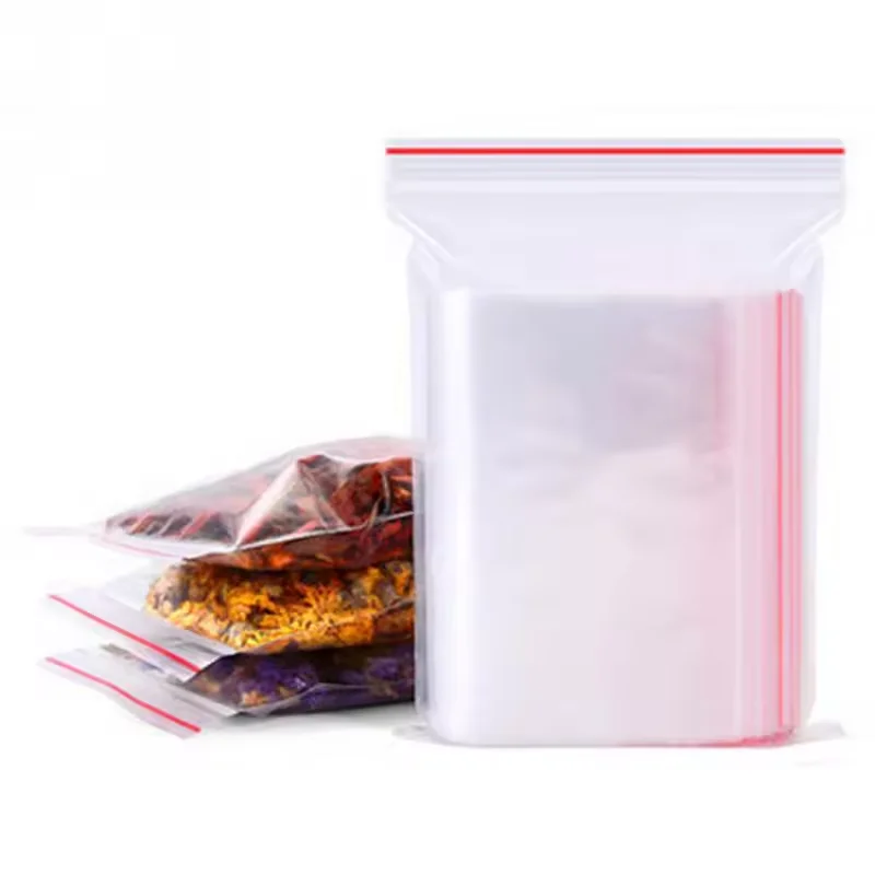 Plastic Grip Self Seal Resealable Mini Ziplock Packing bag custom size zip lock bag printed single zipper self bags