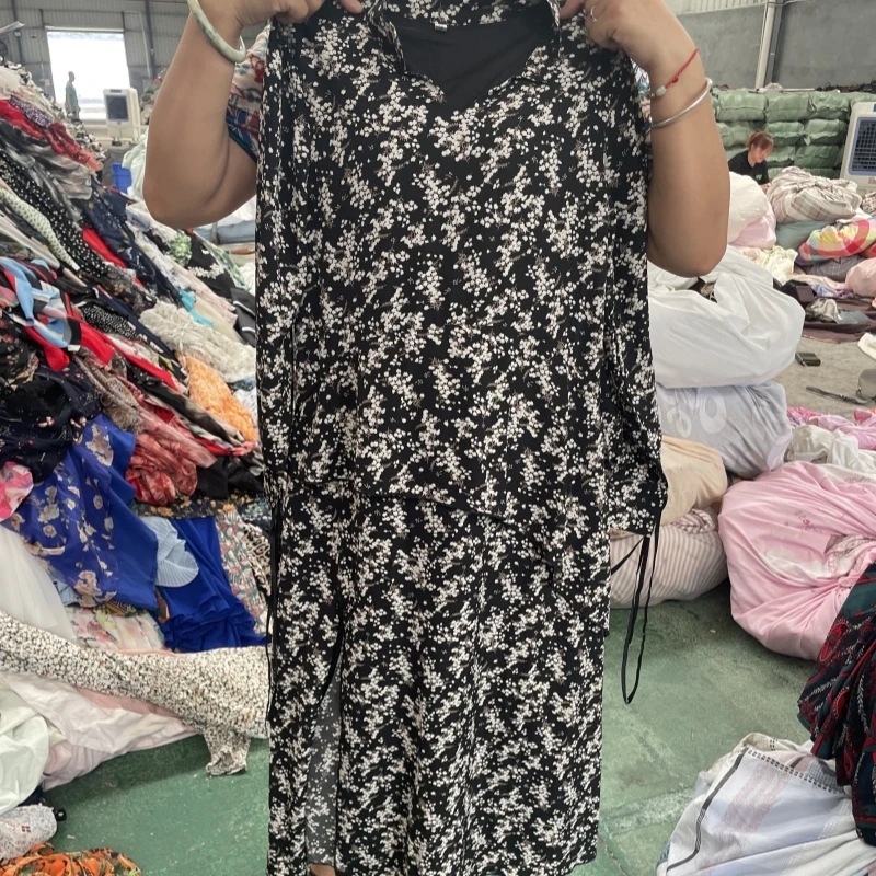 EVE Wholesale Silk Dress Used Clothes Summer Bales Japan Used Clothing Skirt