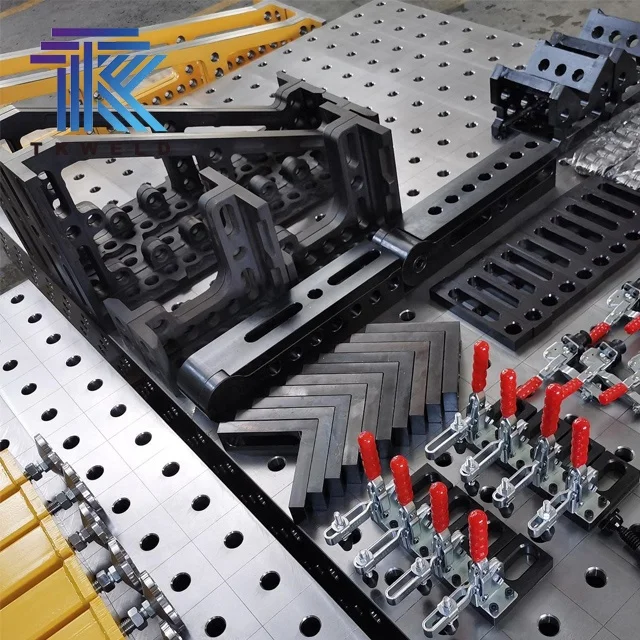 2D 3D Cast Iron Nitrided Steel Nitriding Welding Table with Fixtures and Accessories