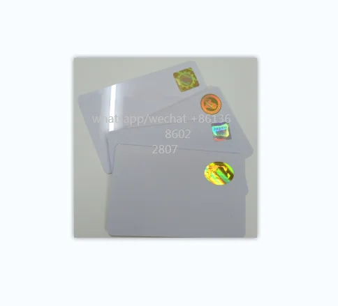 customized hologram hot stamping security PVC hologram card