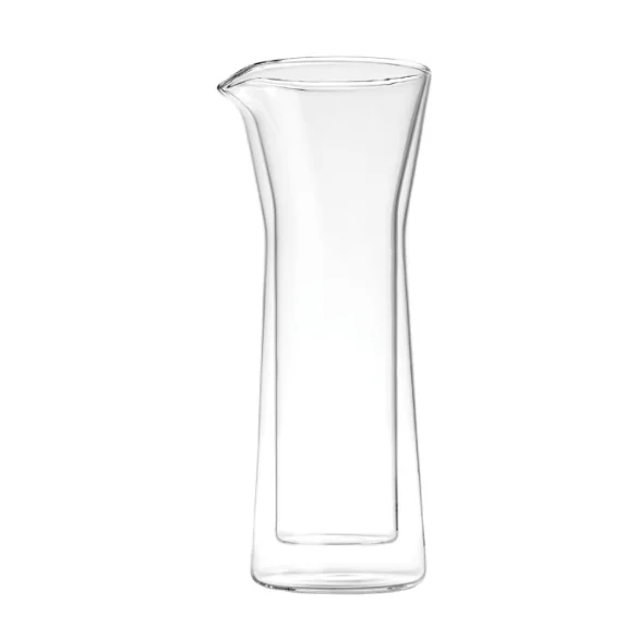 Custom Made Heat Resistant Clear Glass Water Pitcher Borosilicate Double Wall Borosilicate Glass Milk Jug