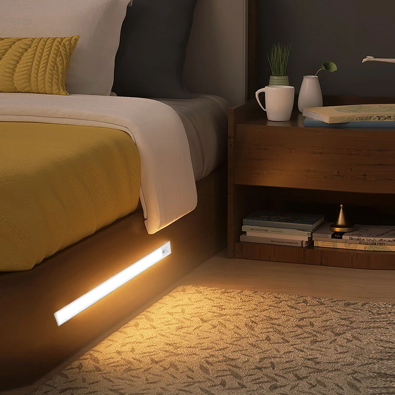 Wireless Dimmable Rechargeable RGB LED Cabinet Lights Furniture for Kitchen Wardrobe Surface Mounted Shelf Lighting-Pack 2