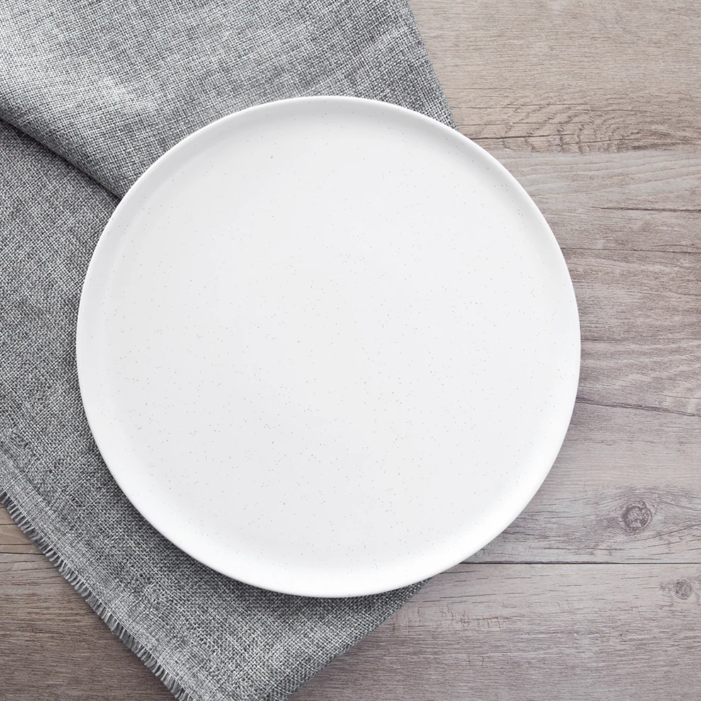 Restaurant Dinnerware Wholesale Matte Glaze Porcelain Black Dinner Plate