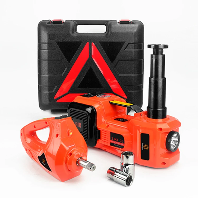 
3 IN 1 CE ROHS Certified DC 12V Electric Impact Wrench & 5 Ton Electric Hydraulic Car Jack 