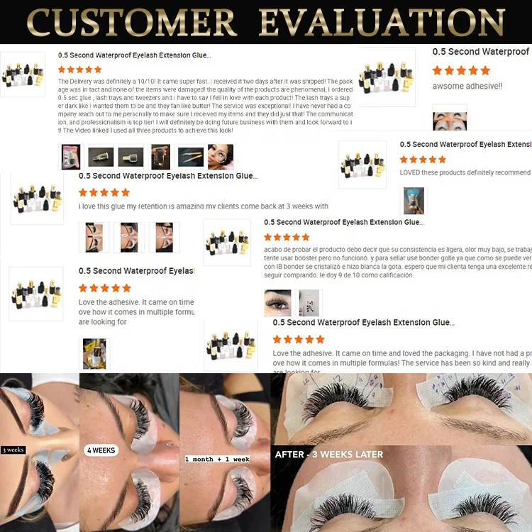 Eyelash Glue 0.5 Second Original Eyelash Extensions Glue Fastest Dry Strongest Glue Professional Adhesive