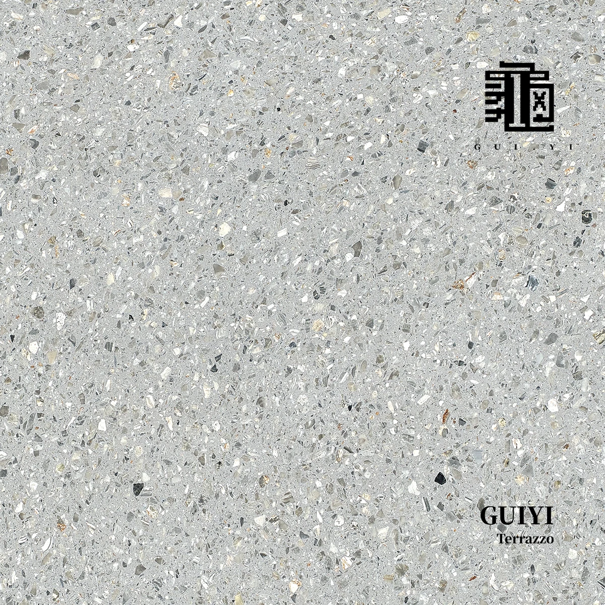 GUIYI GT19 high quality grey terrazzo slabs/decor artificial marble stone/floor/wall/table top/manufactured furniture