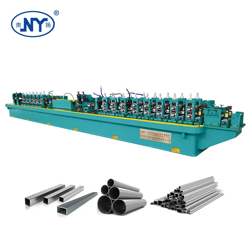 Nanyang chemical industry use high efficiency steel pipe making machine erw tube pipe mill