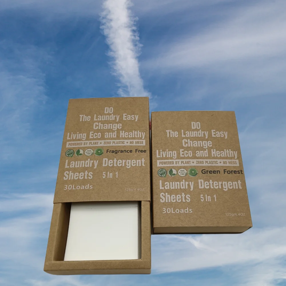 Detergent Sheet Laundry Cleaner Washing Cloth Paper Sheet Home Use