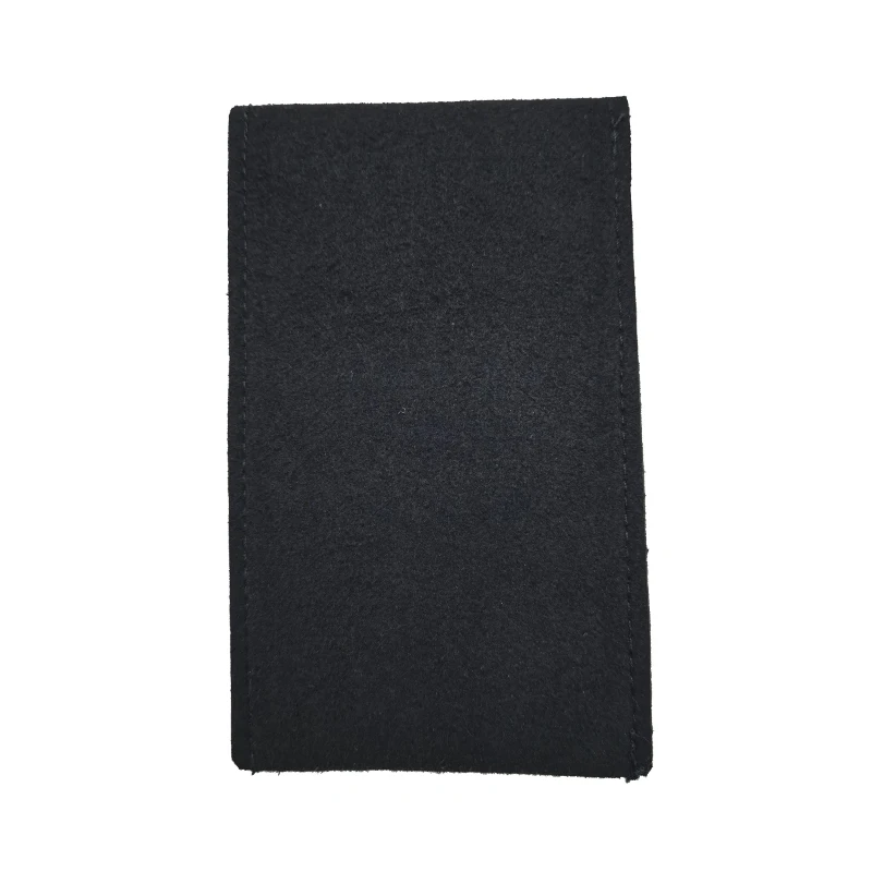 Wholesale Screen Printing Suede Microfiber Jewelry Pouch With Insert Pads Custom Logo Velvet Jewelry Packaging Bags