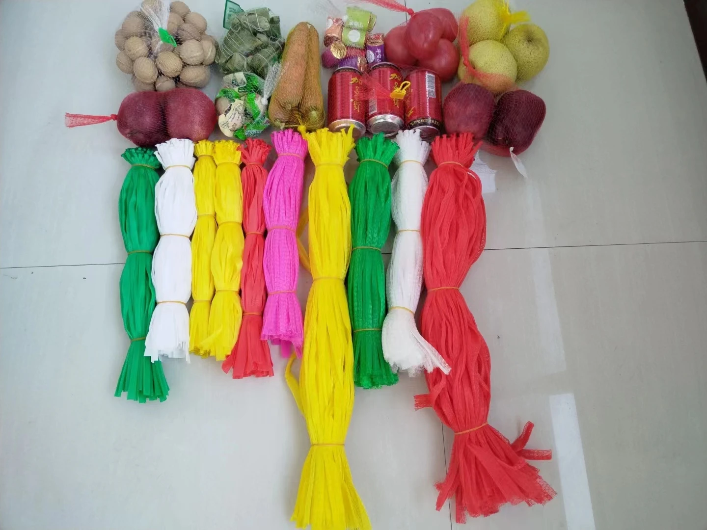 Wholesale Small Packing Net Bag PP Mesh Bag for Onion Potatoes Garlic Garbage Vegetable