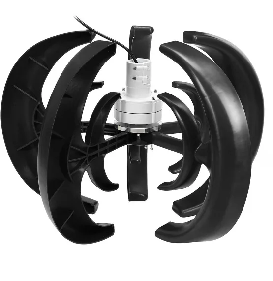 500w Vertical Wind Turbine Generator 5 Blade Motor 12V 24V Home Wind Turbine Generator