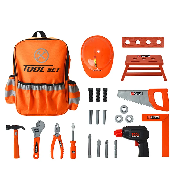 Молоток развивающие строительные игрушки для мальчиков Обучающие наборы деревообработки картонные инструменты притворные детский настоящий набор инструментов с