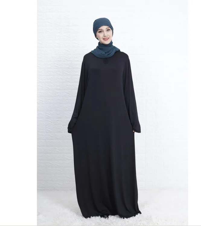Исламская одежда Дубай Абая мусульманское женское длинное платье Jilbab Kaftan Arab Maxi халат простая молитвенная одежда YMY130