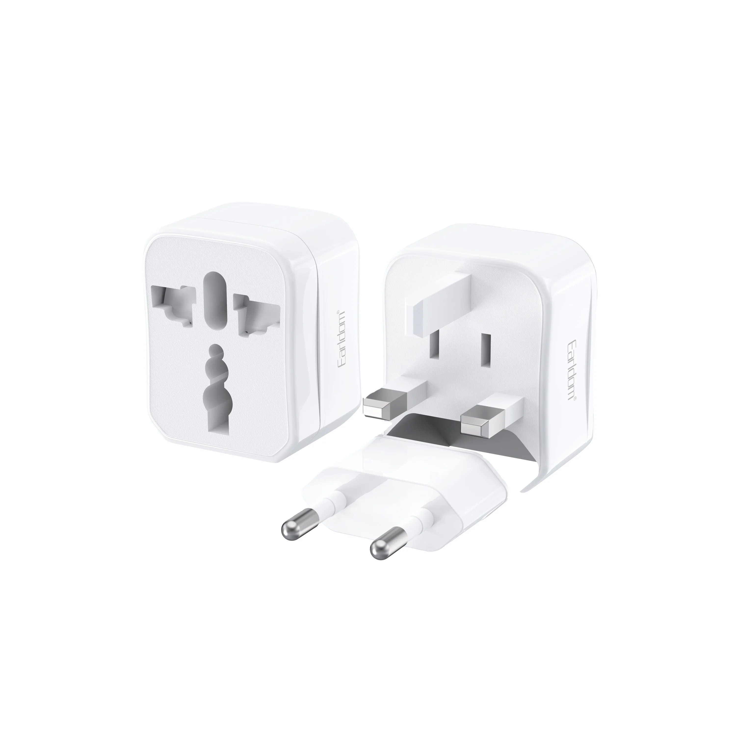 Earldom usb to ac converter plug,us to eu plug converter, eu to us uk power convert plug universal travel adapter converter