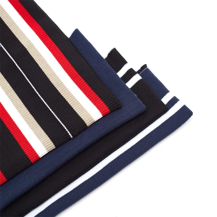 1x1 2*2 ребро трикотажная ткань с принтом ребро воротник подол манжеты