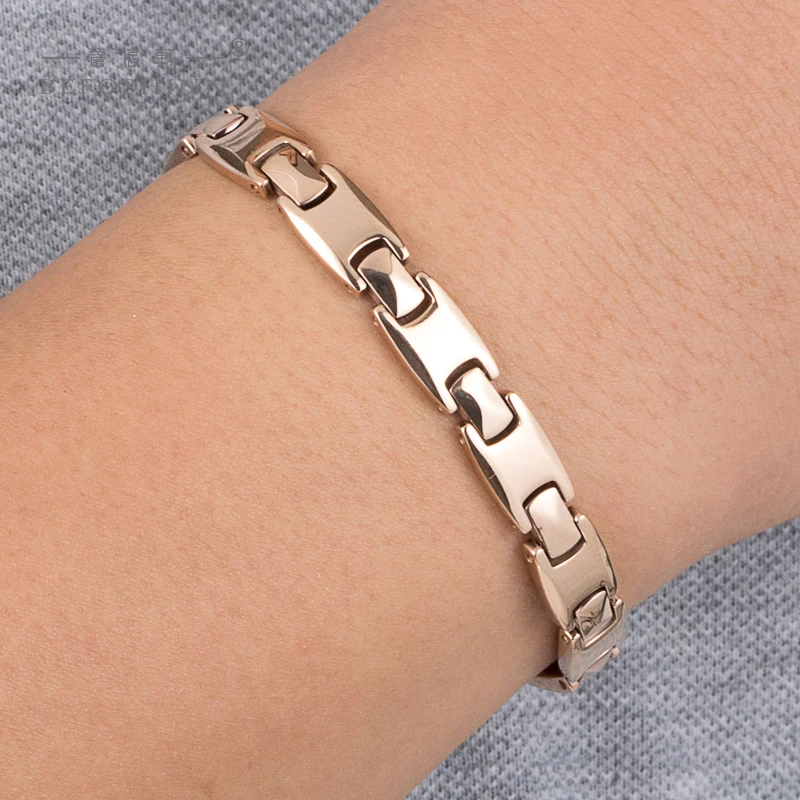 2021 new arrivals gold magnetic bracelet health germanium for couple Japanese
