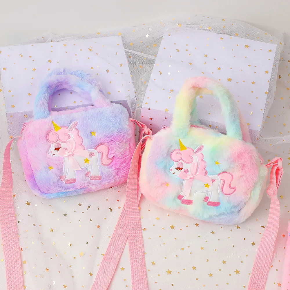 Unicorn Bag Girl Plush Crossbody Bag Cute Princess Mini Tote For Teenage Girls Exclusive Christmas And Birthday Gifts