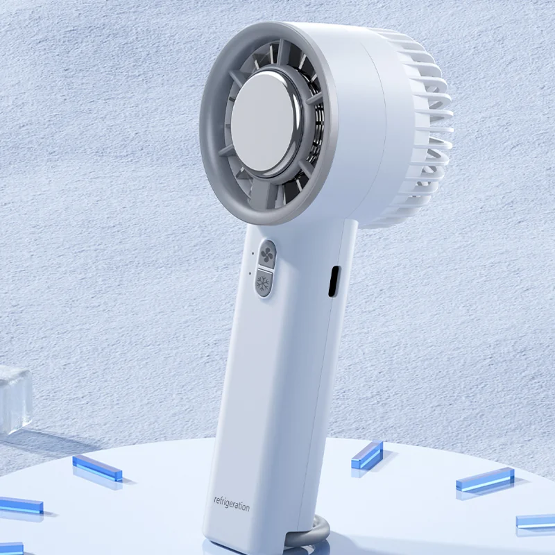 Manufacturer Iced portable fan home appliances cold hand mini cooler handheld fan portable & wearable fans for outdoor