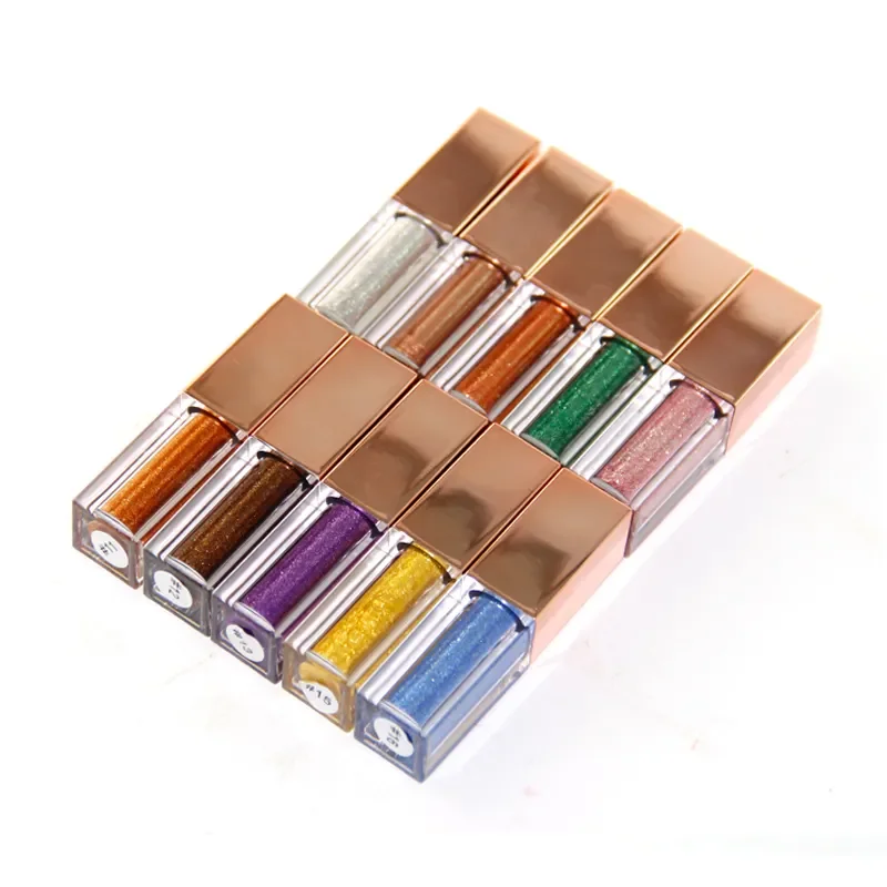 No Logo Pearlescent Liquid Eyeshadow Custom Eye Makeup Sequins High Gloss Diamond Waterproof Eyeshadow