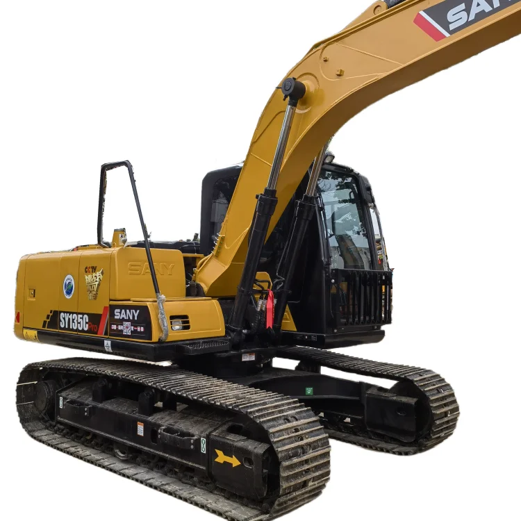 SANY135 hydraulic excavator digger loader bagger with competitive prices meet CE/EPA/EURO 5 emission
